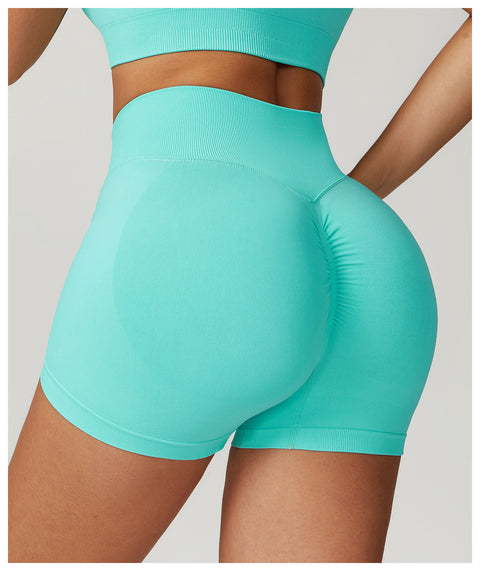 Peach Scrunch Seamless Shorts