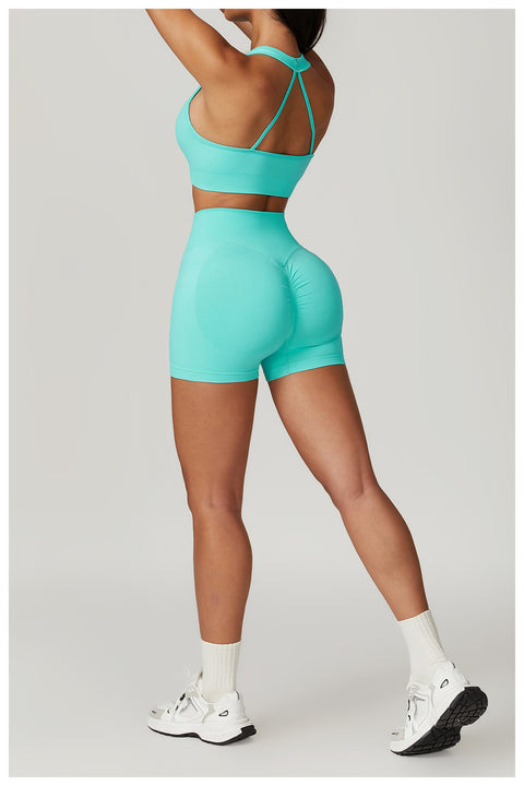 Peach Scrunch Seamless Shorts