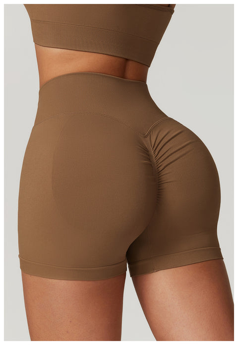 Peach Scrunch Seamless Shorts