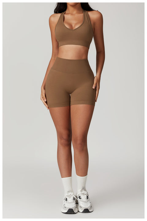 Peach Scrunch Seamless Shorts