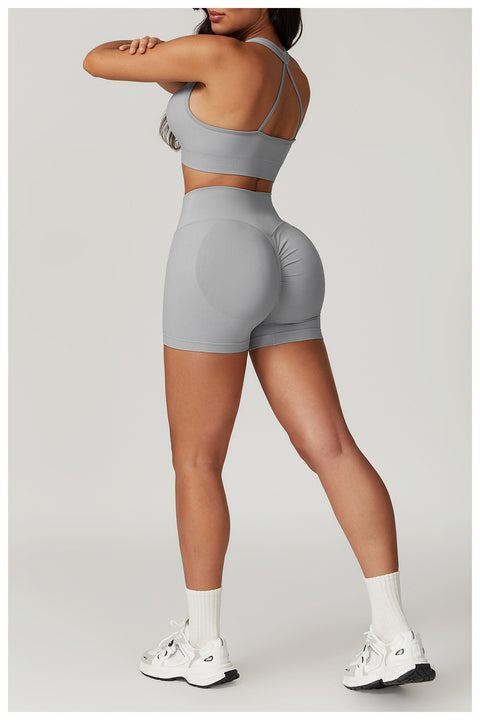 Peach Scrunch Seamless Shorts