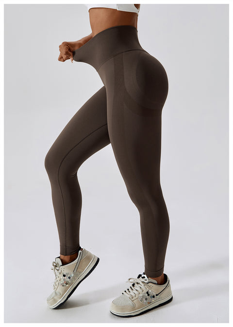 Peach Scrunch Seamless Leggings