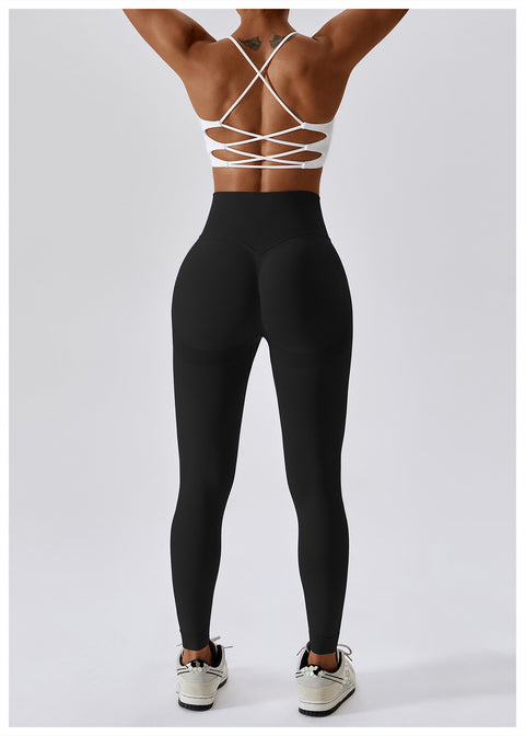 Peach Scrunch Seamless Leggings