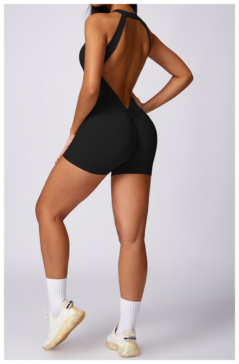 Backless Bodysuit Shorts