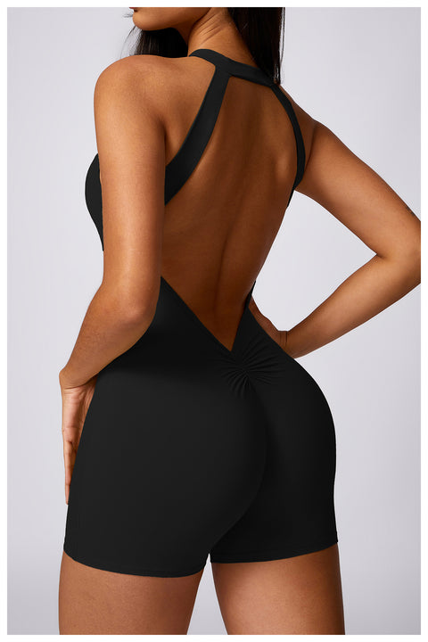 Backless Bodysuit Shorts