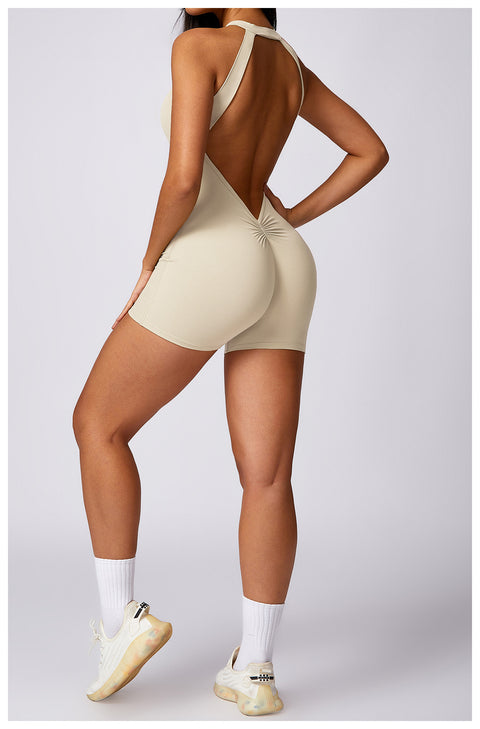 Backless Bodysuit Shorts