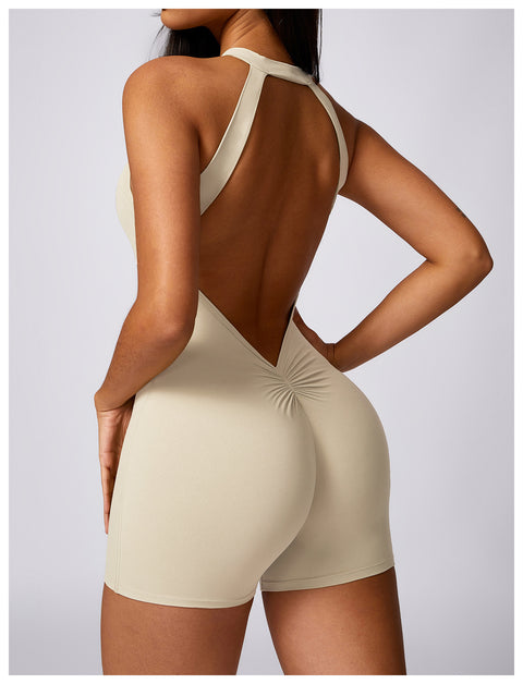 Backless Bodysuit Shorts