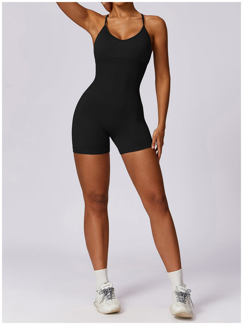 Small Waist Seamless Bodysuit Shorts