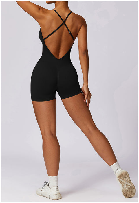 Small Waist Seamless Bodysuit Shorts