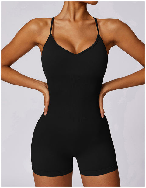 Small Waist Seamless Bodysuit Shorts