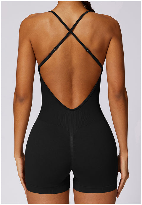 Small Waist Seamless Bodysuit Shorts