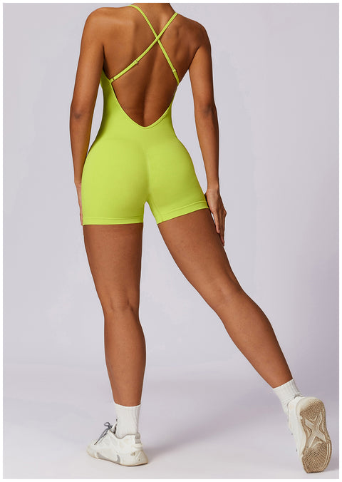 Small Waist Seamless Bodysuit Shorts