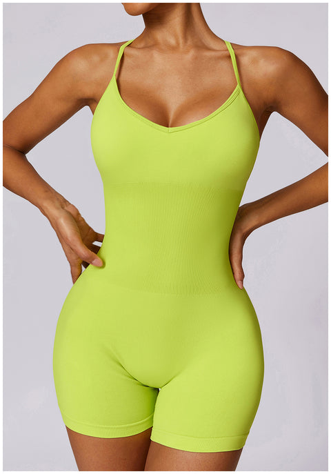 Small Waist Seamless Bodysuit Shorts