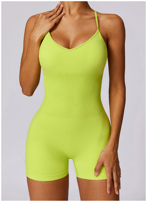 Small Waist Seamless Bodysuit Shorts