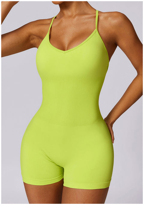 Small Waist Seamless Bodysuit Shorts